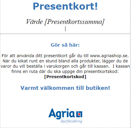 Presentkort